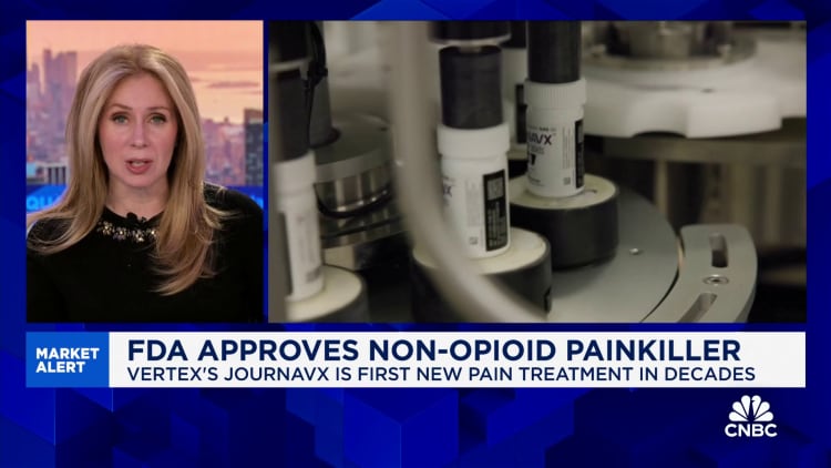FDA approves Vertex non-opioid painkiller drug Journavx