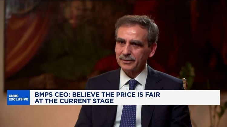 Market volatility won’t impact Mediobanca deal: Monte dei Paschi CEO Market volatility won’t impact Mediobanca deal: Monte dei Paschi CEO